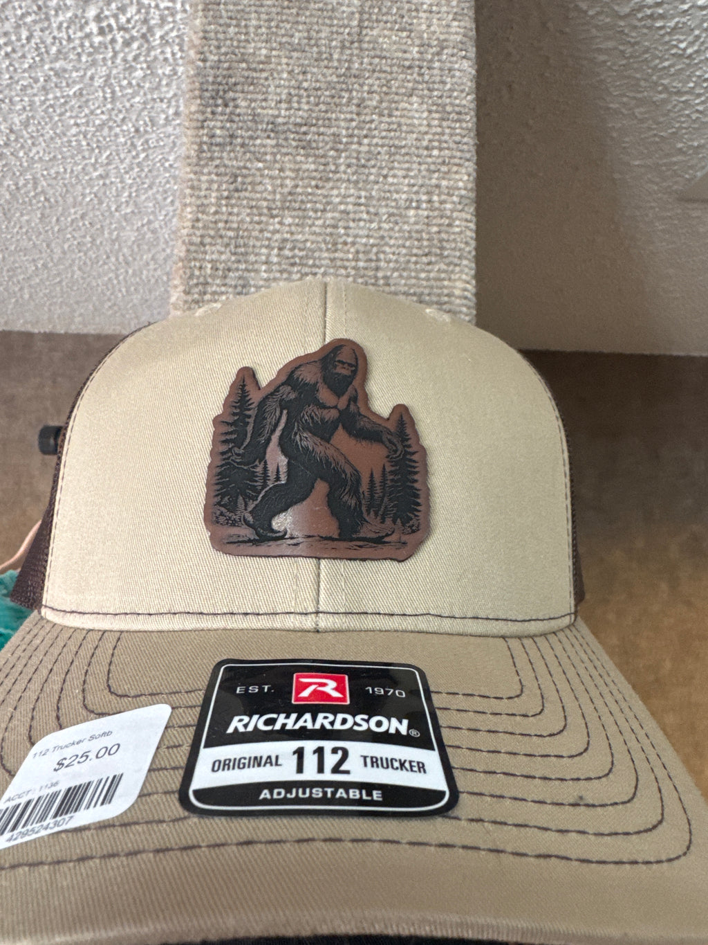 Sasquatch Leather Patch Hat