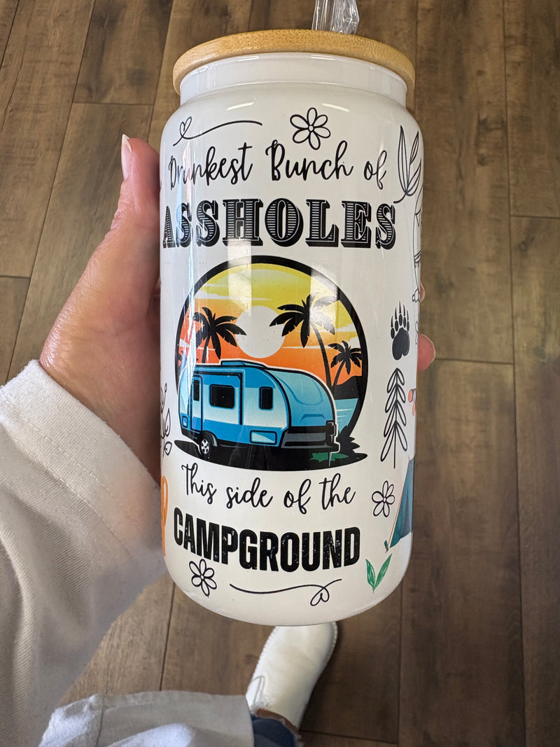 15oz camping glass can